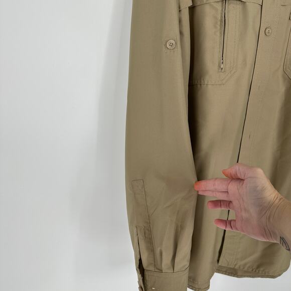 Duluth Trading Co. Vented Fishing Button Front Shirt Long Sleeve Mens 3XL - Picture 9 of 11